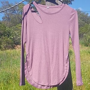 ALO Yoga Mauve Long Sleeve Top